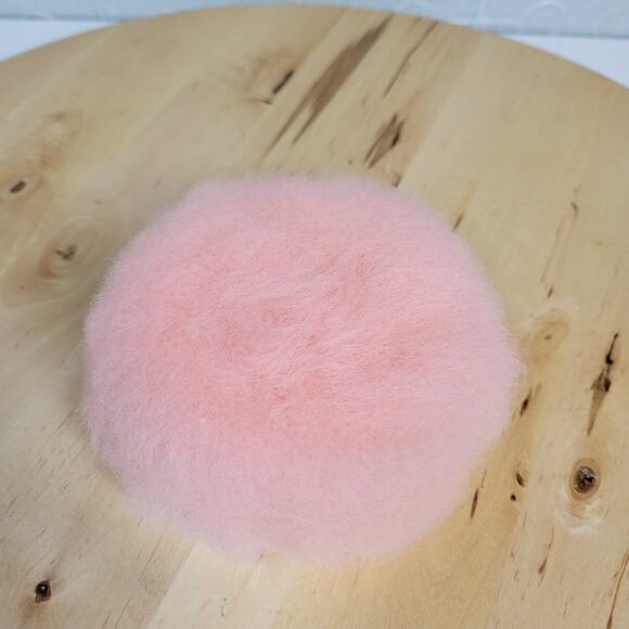 Vintage AVON Persian Wood Beauty Dust Dish 5" Red Gold Floral Lid Puff - Picture 7 of 12